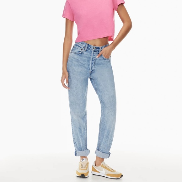 ARITZIA Denim Forum The Boyfriend High Rise Jeans - Picture 1 of 14